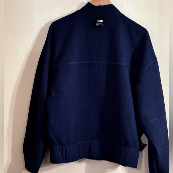 North Face Tekware Grid Ladies Quarter Zip-Up Jacket Navy Blue Siz Xl - Picture 12 of 15